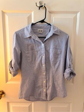 Converse One Star Blue & White Striped Shirt - Men's S